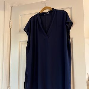 Eloquii navy blue cap sleeve tunic size 18
